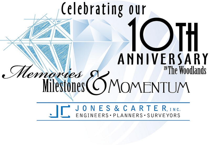 Jones and Carter 10th Anniversary logo design